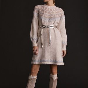 NWT Callahan Puff-Sleeved Sweater Mini Dress